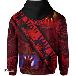 Australia NAIDOC Week Zip Hoodie Essendon Bombers Black
