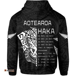 new zealand rugby zip hoodie haka mix ta moko