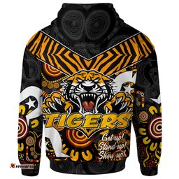 tiger rugby aboriginal pattern naidoc week hoodie rlt12