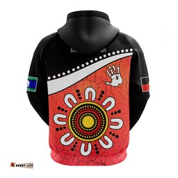 naidoc week hoodie torres strait islanders version red aboriginal the dhari