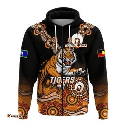 custom personalised tigers rugby naidoc aboriginal hoodie