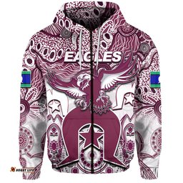 custom personalised sea eagles torres strait islanders mix aboriginal hoodie 05