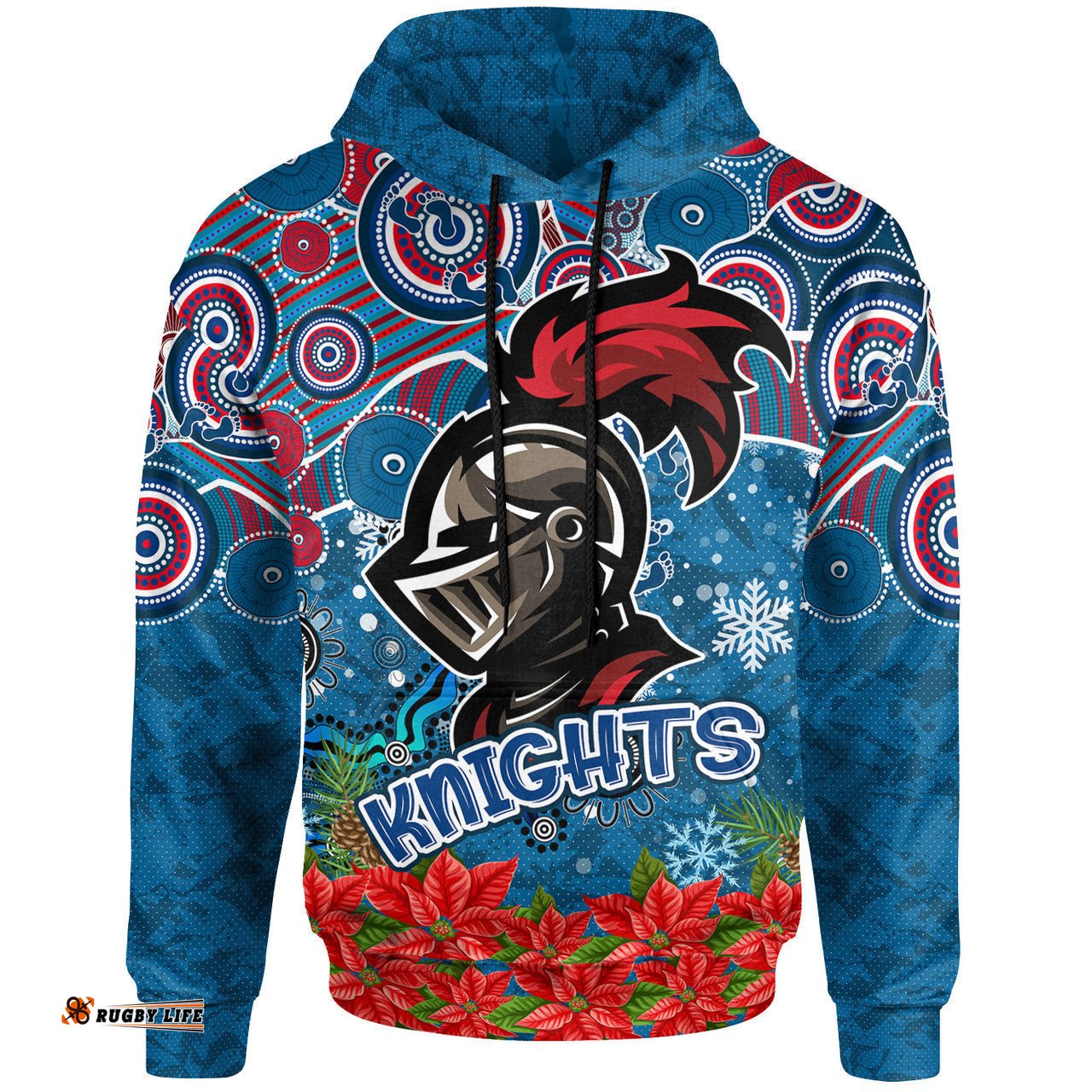 custom knights christmas rugby hoodie christmas super knights hoodie rlt12