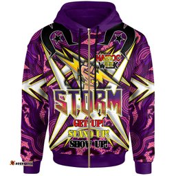 storm rugby hoodie custom naidoc week storm hand thunder with aboriginal pattern get up stand up show up hoodie rlt12