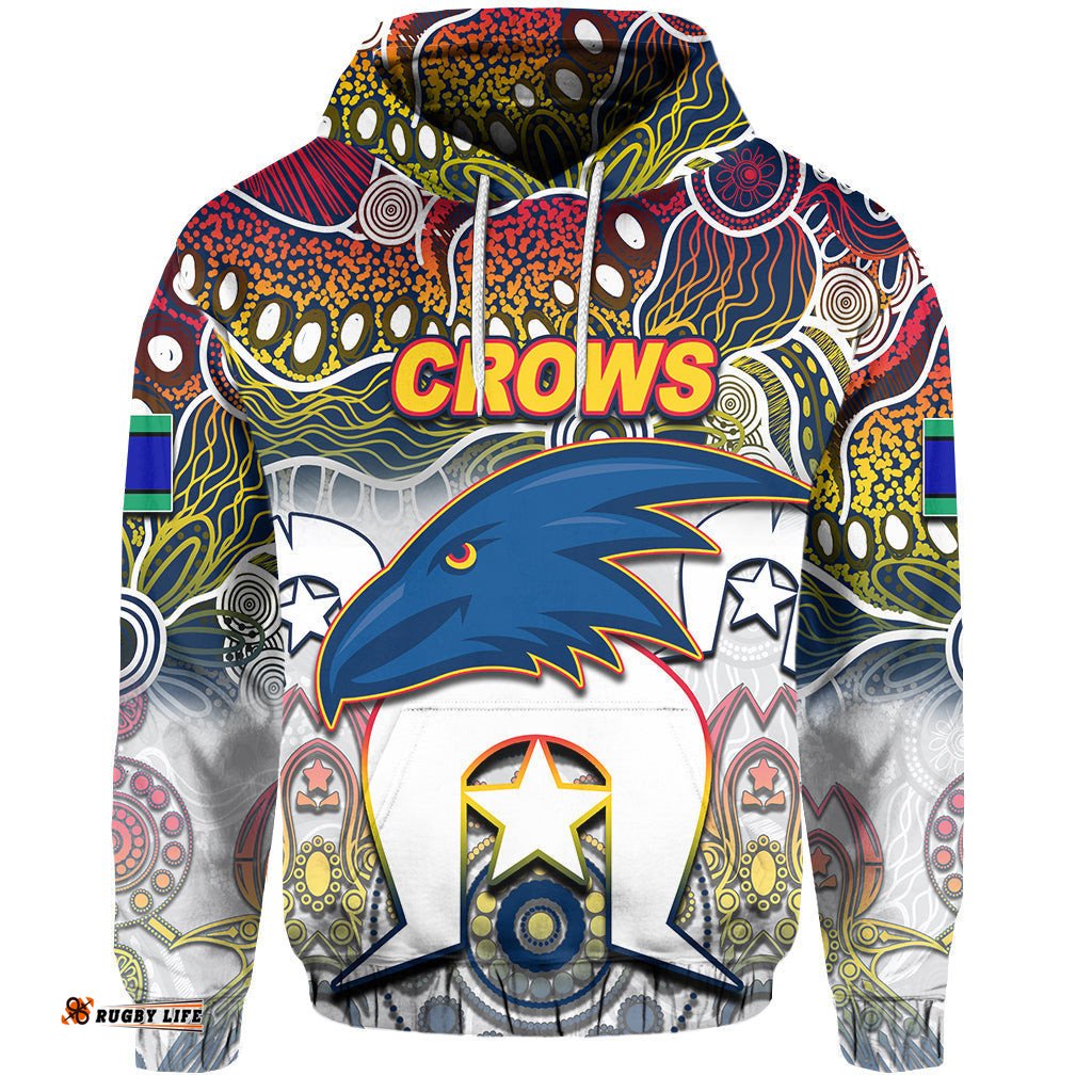 custom personalised crows australian football torres strait islanders mix aboriginal hoodie 08