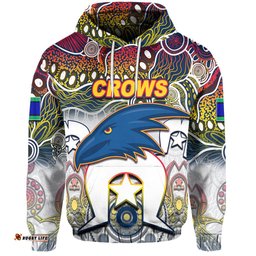 custom personalised crows australian football torres strait islanders mix aboriginal hoodie 08