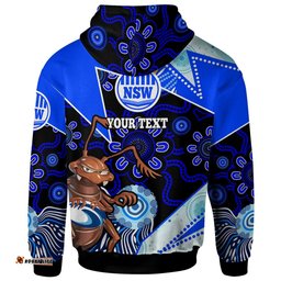 new south wales rugby league team hoodie custom new south wales blues cockroaches rugby ball state of origin hoodie rlt12