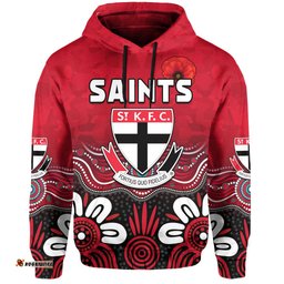 saints anzac hoodie st kilda aboriginal remember them