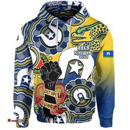 custom personalised eels rugby naidoc week hoodie lets fight together no1 04