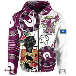 custom personalised sea eagles rugby naidoc week hoodie lets fight together 06