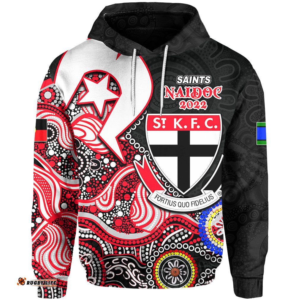 saints australian football hoodie naidoc patterns