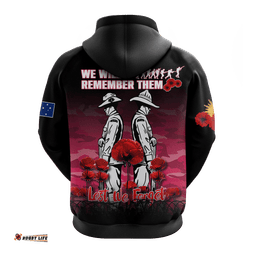 australia anzac hoodie camouflage with poppy pink