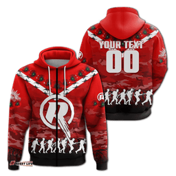 custom personalised melbourne renegades anzac hoodie camouflage with poppy
