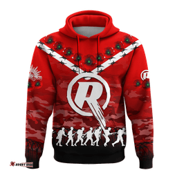 custom personalised melbourne renegades anzac hoodie camouflage with poppy