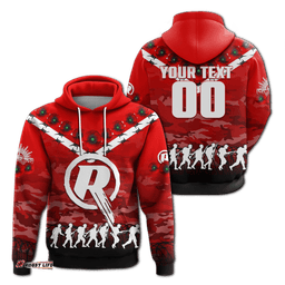 custom personalised melbourne renegades anzac hoodie camouflage with poppy