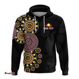custom personalised naidoc week hoodie version aboriginal dot get up