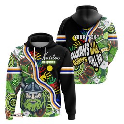 Custom Personalised Raiders NAIDOC Week Hoodie Canberra Indigenous Sport Style