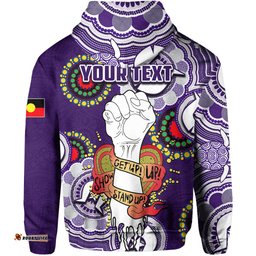 custom personalised freo australian football hoodie naidoc week lets fight together 03
