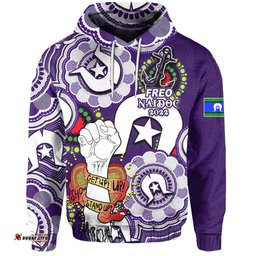 custom personalised freo australian football hoodie naidoc week lets fight together 03