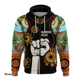 naidoc hoodie proud history of getting up standing up and showing up