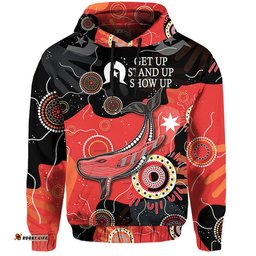 naidoc week zip up and pullover hoodie whale aboriginal style