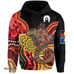 custom personalised naidoc week hoodie aboriginal lizard always proud history