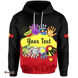 Custom Personalised National Sorry Day Hoodie Version 01 Australian Aboriginal