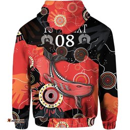 custom personalised naidoc week zip up and pullover hoodie whale aboriginal style