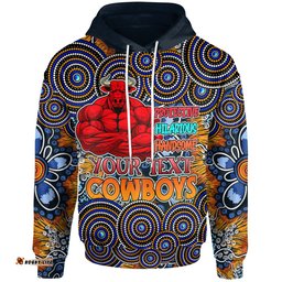 cowboys rugby hoodie custom fathers day cowboys aussie super dad hoodie rlt12