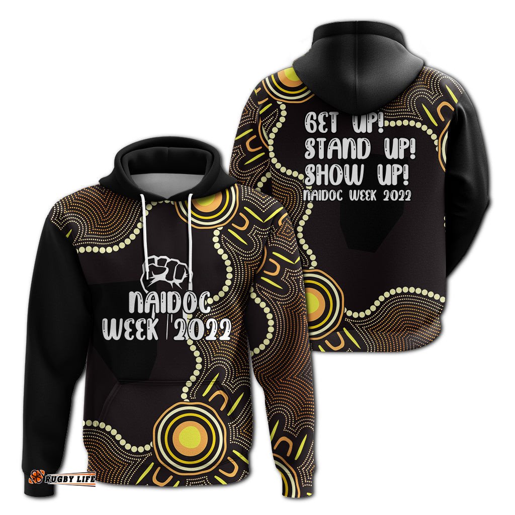naidoc week aboriginal hoodie indigenous dot painting art