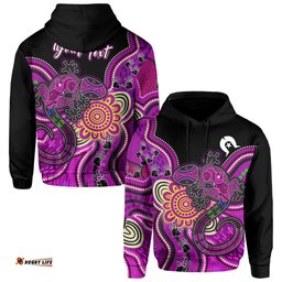 custom personalised naidoc week hoodie aboriginal lizard