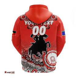 custom personalised dragons rugby naidoc aboriginal hoodie