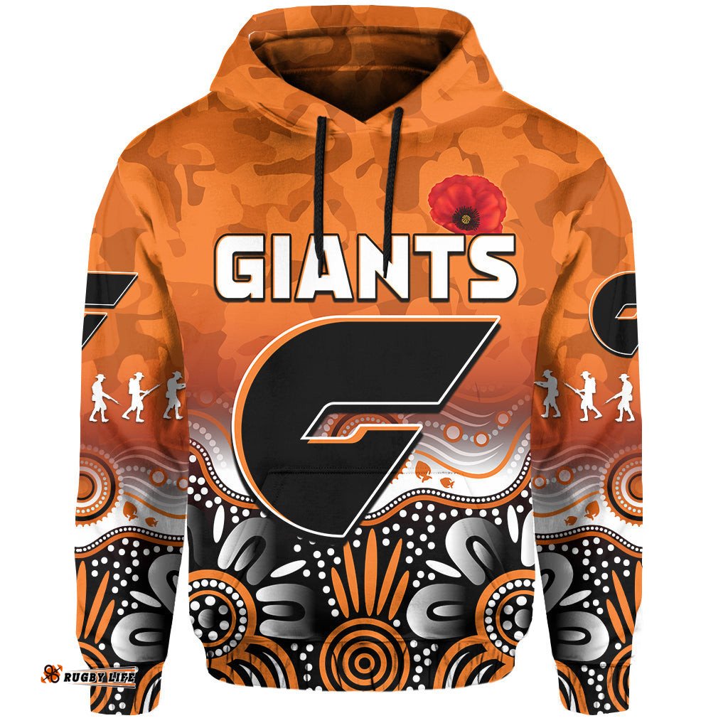 giants anzac hoodie greater western sydney gws aboriginal poppy