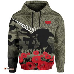 new zealand anzac hoodie maori camouflage