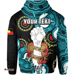 custom personalised power australian football hoodie naidoc week lets fight together 05