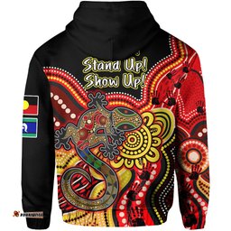 naidoc week hoodie aboriginal lizard always proud history