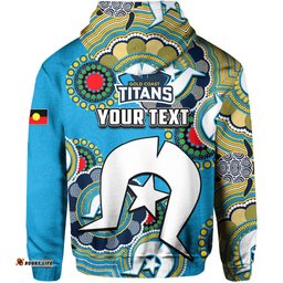 custom personalised titans rugby naidoc week hoodie lets fight together 01