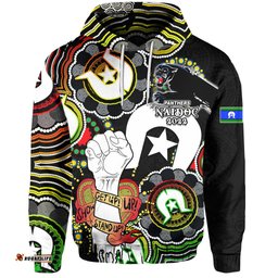 custom personalised panthers rugby naidoc week hoodie lets fight together 03