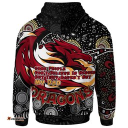 stgeorge rugby hoodie custom dragons rugby aboriginal pattern fathers day hoodie rlt12