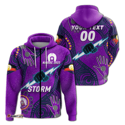 custom personalised storm rugby naidoc aboriginal hoodie