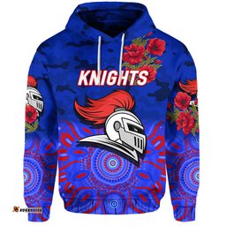 custom personalised newcastle knights anzac zip up and pullover hoodie indigenous vibes