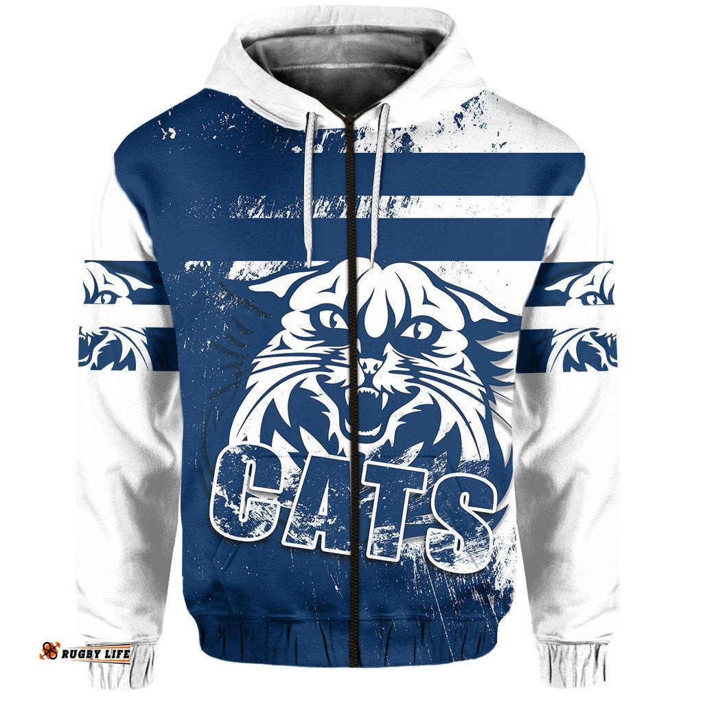 Cats Zip Hoodie Geelong Style Grunge