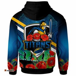 titans rugby hoodie custom anzac titans rugby logo hoodie