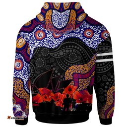 sea eagles rugby hoodie anzac day sea eagles lest we forget aboriginal patterns hoodie