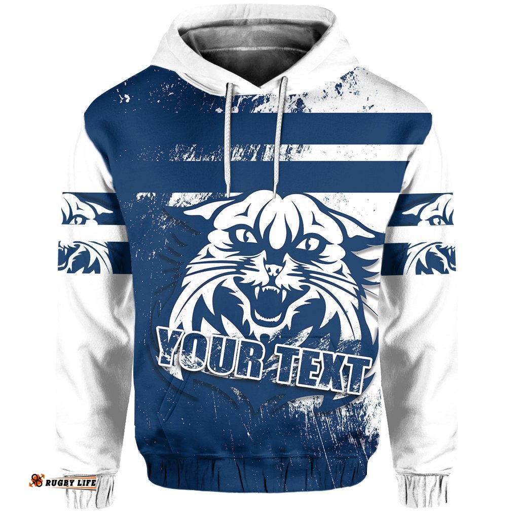Custom Personalised Cats Hoodie Geelong Style Grunge