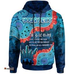 blues rugby hoodie custom aussie anzac blues hoodie