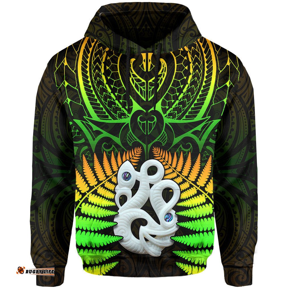 aotearoa fern hoodie new zealand hei tiki special style