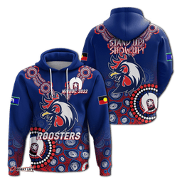 roosters rugby naidoc aboriginal hoodie