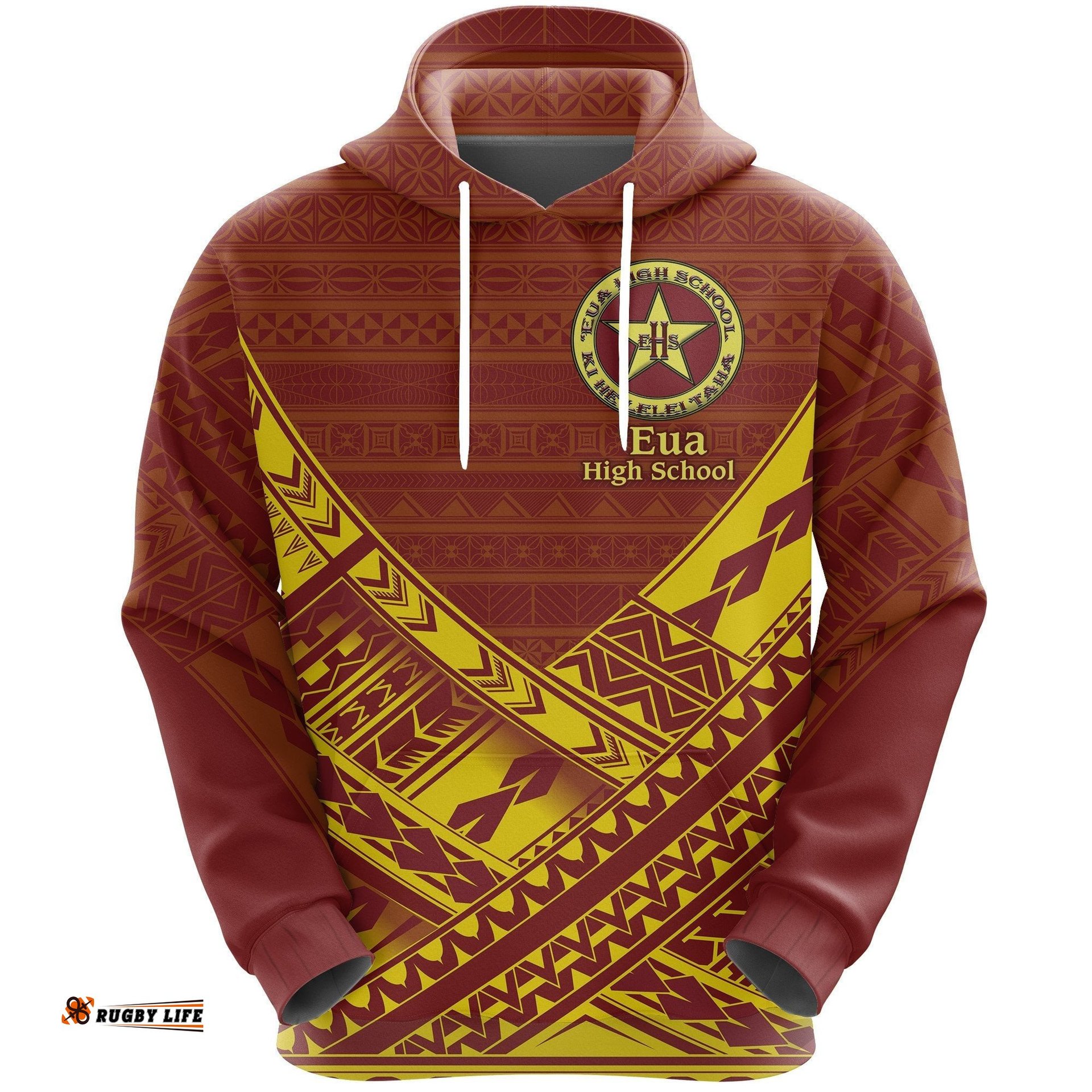 Custom Personalised 'Eua High School Hoodie, Custom Text and Number 01
