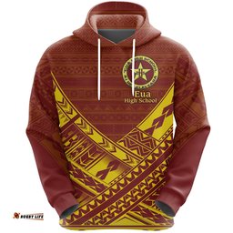 Custom Personalised 'Eua High School Hoodie, Custom Text and Number 01
